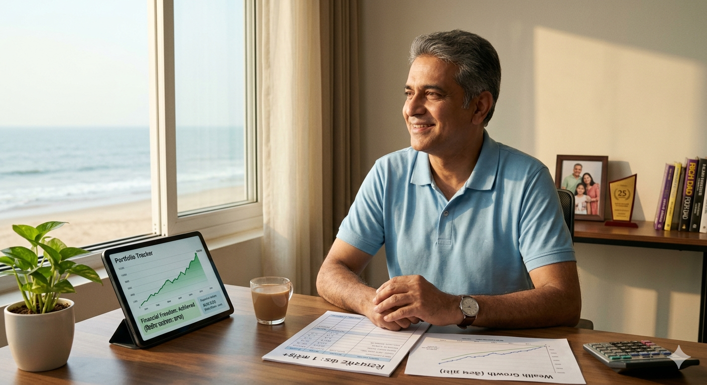 Professional planning financial freedom and wealth growth